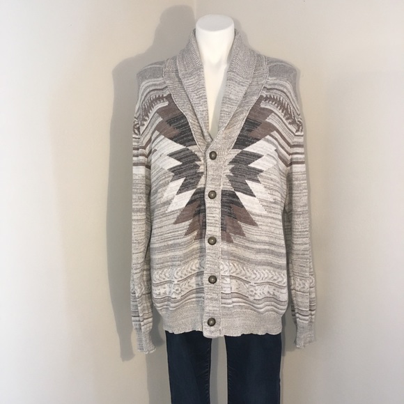 American Rag Sweaters - American Rag Tribal/Southwestern Grandpa Sweater